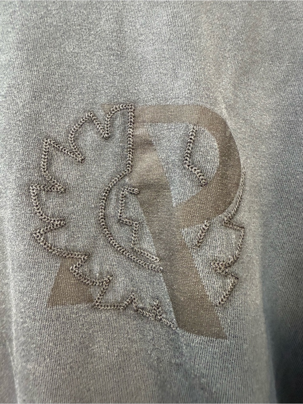 Represent X Belstaff Outline Phoenix acid wash Mens Black Crewneck Logo T-Shirt - Picture 4 of 12